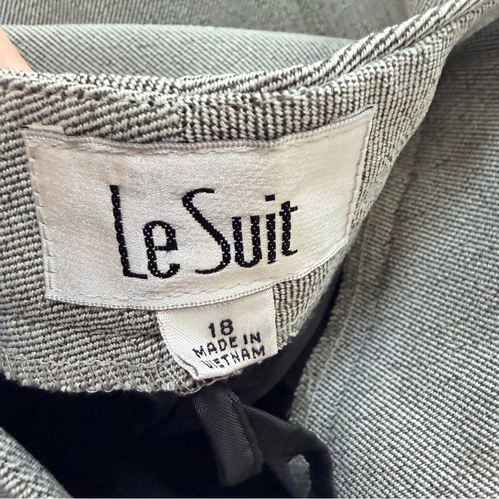 LeSuit Women’s Vienna Stone/Gray Textured Pants Suit Jacket- 18-Classic/ NWT - Picture 11 of 13